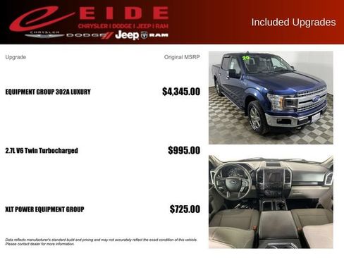 Used 2020 Ford F150 XLT w/ Equipment Group 302A Luxury AWD/4WD image 13