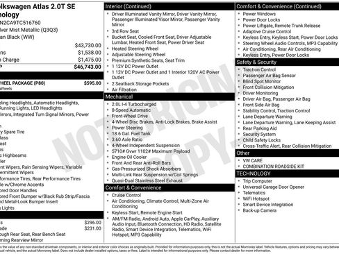 Used 2026 Volkswagen Atlas SE w/ Black Wheel Package FWD image 14