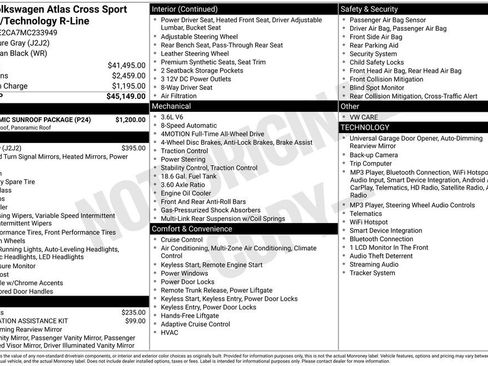 Certified 2021 Volkswagen Atlas Cross Sport SE w/ Panoramic Sunroof Package AWD/4WD image 28