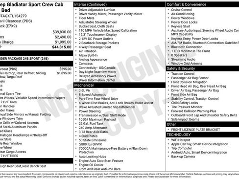 New 2026 Jeep Gladiator Sport image 27