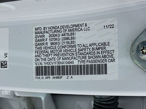 Used 2022 Honda Accord Sport image 12