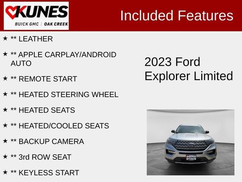Used 2023 Ford Explorer Limited AWD/4WD image 2