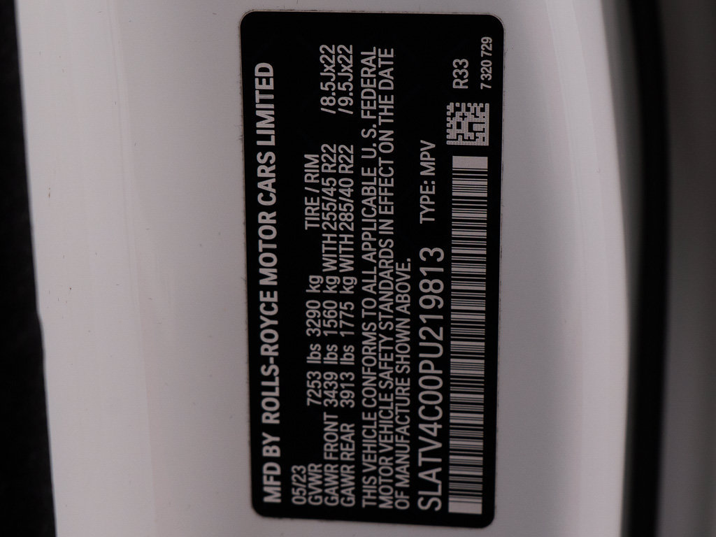 Certified 2023 Rolls-Royce Cullinan AWD/4WD image 57