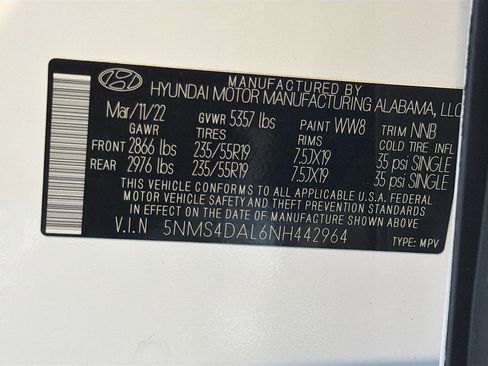 Used 2022 Hyundai Santa Fe Limited AWD/4WD image 12