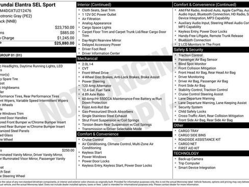 New 2026 Hyundai Elantra Sport FWD image 26