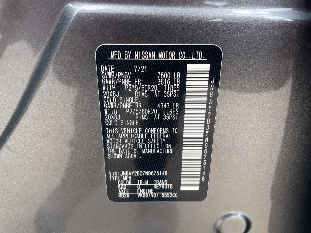 Used 2022 Nissan Armada SL AWD/4WD image 30