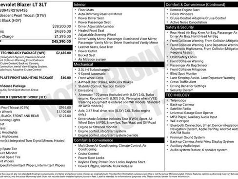 Used 2024 Chevrolet Blazer LT w/ Sound & Technology Package FWD image 8