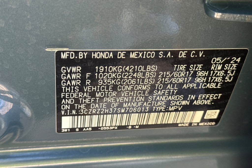 Certified 2025 Honda HR-V LX image 28