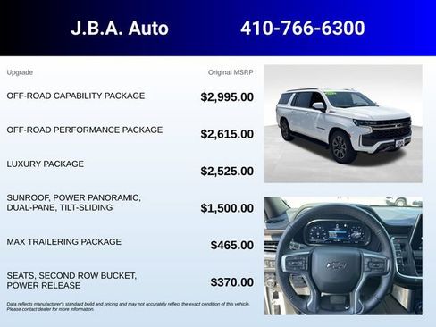 Certified 2022 Chevrolet Suburban Z71 w/ Off-Road Capability Package AWD/4WD image 5