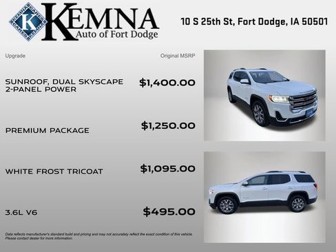 Used 2020 GMC Acadia SLT w/ Premium Package image 4