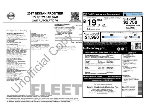 Used 2017 Nissan Frontier SV image 2