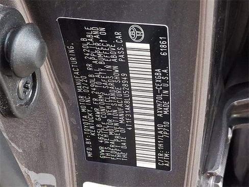 Used 2020 Toyota Camry XLE image 26