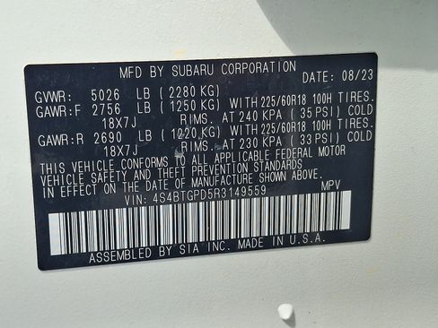 Certified 2024 Subaru Outback Touring XT AWD/4WD image 25