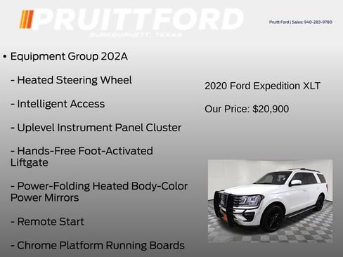 Used 2020 Ford Expedition XLT w/ Equipment Group 202A AWD/4WD image 13