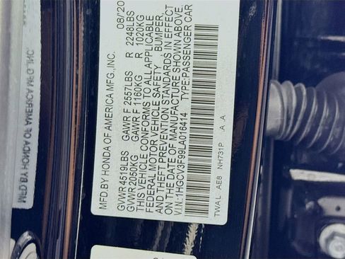 Certified 2020 Honda Accord Touring image 41