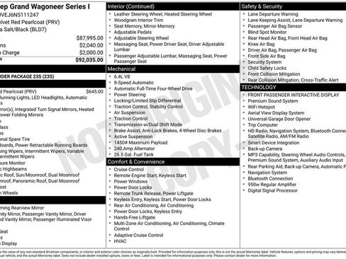 Used 2022 Jeep Grand Wagoneer Series I image 27