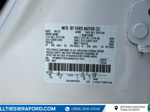 Used 2022 Ford Explorer XLT w/ Equipment Group 202A image 13