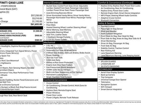 Used 2023 INFINITI QX60 Luxe w/ Vision Package image 7