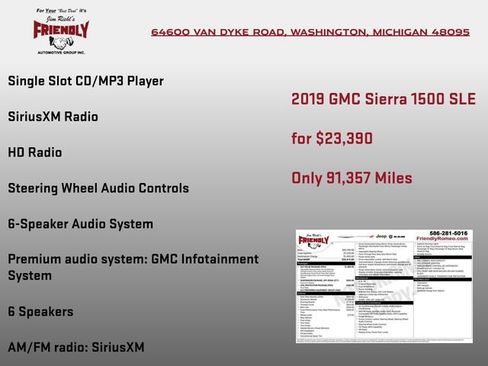Used 2019 GMC Sierra 1500 SLE w/ SLE Value Package AWD/4WD image 8