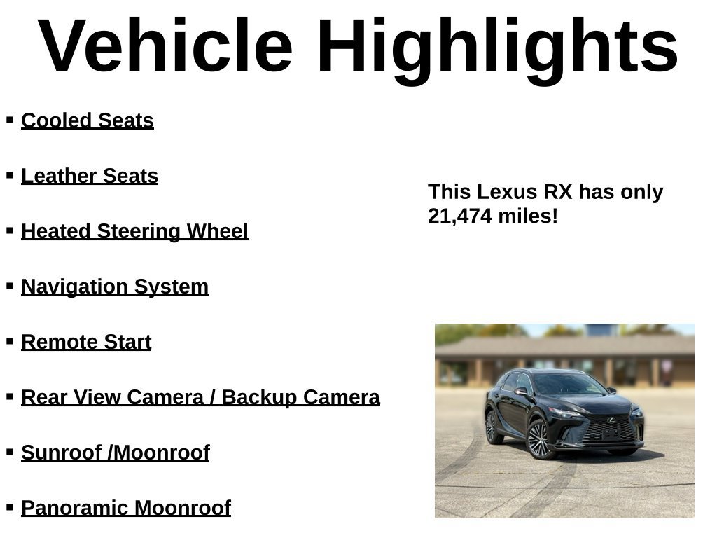 Used 2023 Lexus RX 350 Premium Plus w/ Cold Area Package AWD/4WD image 30