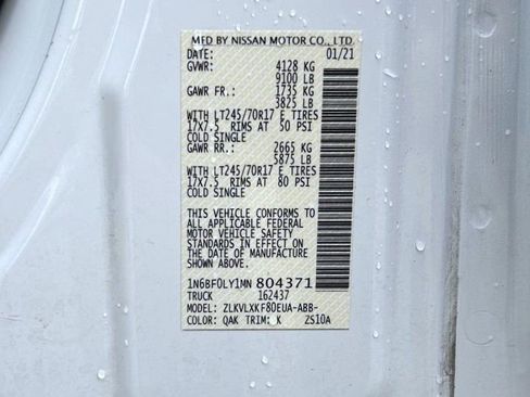 Used 2021 Nissan NV 2500 SV w/ Navigation Package image 22