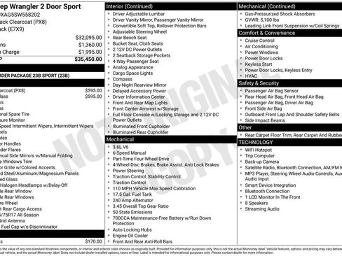 Used 2025 Jeep Wrangler Sport AWD/4WD image 5