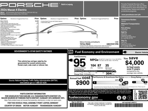 New 2026 Porsche Macan 4 Electric AWD/4WD image 51