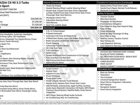 New 2026 MAZDA CX-90 3.3 Turbo w/ Premium Sport Pkg image 41