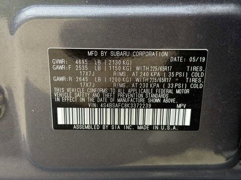 Used 2019 Subaru Outback 2.5i Premium image 29