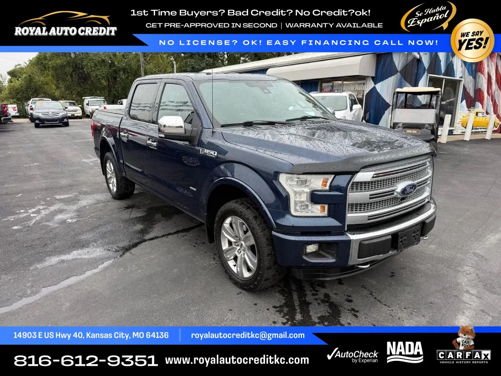Used 2015 Ford F150 Platinum w/ Equipment Group 701A Luxury AWD/4WD image 1