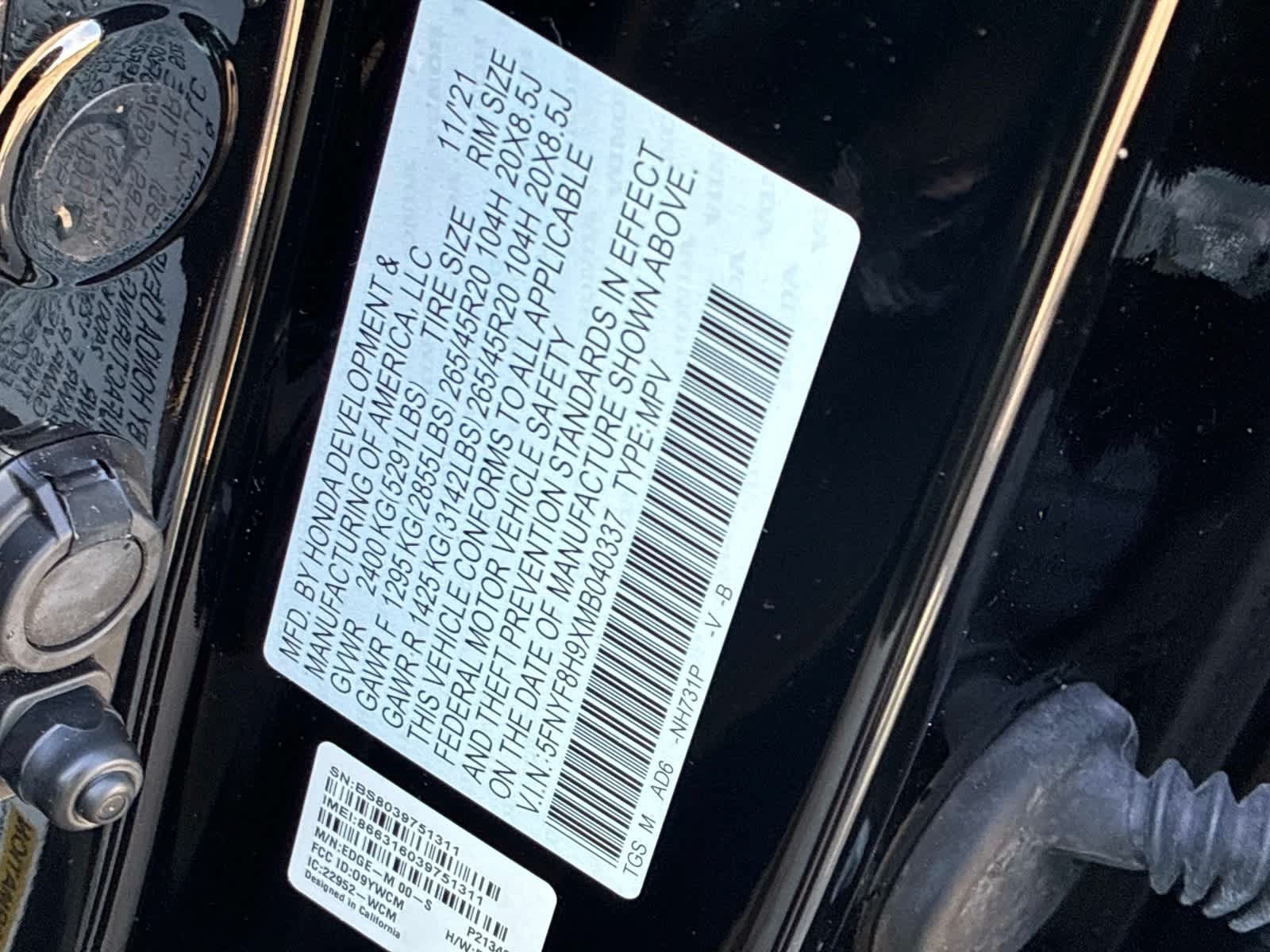 Used 2021 Honda Passport Touring image 25