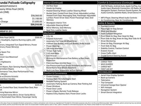 New 2026 Hyundai Palisade Calligraphy AWD/4WD image 35
