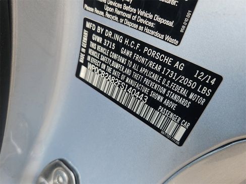 Certified 2015 Porsche Boxster GTS image 14