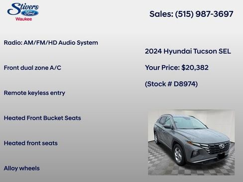 Used 2024 Hyundai Tucson SEL FWD image 14