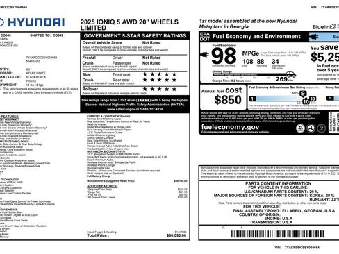 Used 2025 Hyundai Ioniq 5 Limited image 2