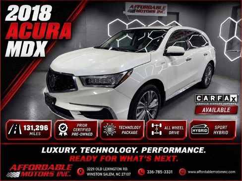 Used 2018 Acura MDX w/ Technology Package AWD/4WD image 1
