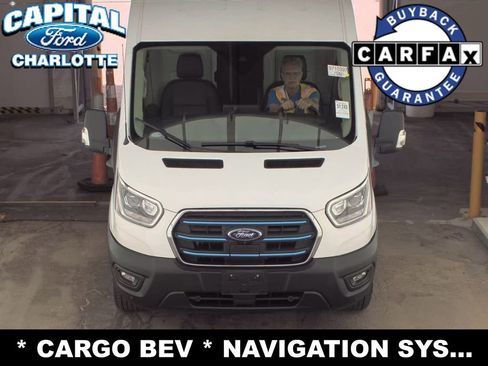 Used 2022 Ford E-Transit Medium Roof w/ Load Area Protection Package RWD image 2