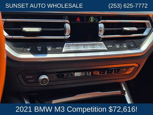 Used 2021 BMW M3 Competition RWD image 39