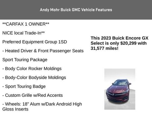Used 2023 Buick Encore GX Select w/ Sport Touring Package FWD image 4