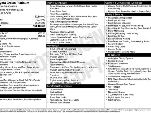 Certified 2023 Toyota Crown Platinum AWD/4WD image 15