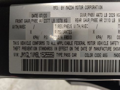 Used 2020 MAZDA MAZDA6 Touring image 33