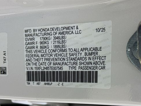 Certified 2026 Honda Civic Sport image 36