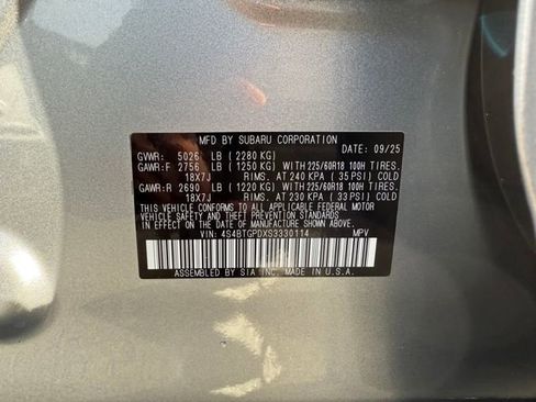 New 2025 Subaru Outback Touring XT image 16