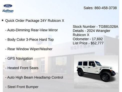 Used 2024 Jeep Wrangler Unlimited Rubicon AWD/4WD image 10