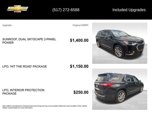 Used 2018 Chevrolet Traverse Premier w/ LPO, 'HIT The Road' Package AWD/4WD image 5