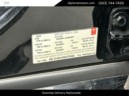 Used 2020 Tesla Model S Performance image 44