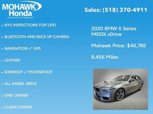 Used 2020 BMW M550i xDrive w/ Premium Package AWD/4WD image 7