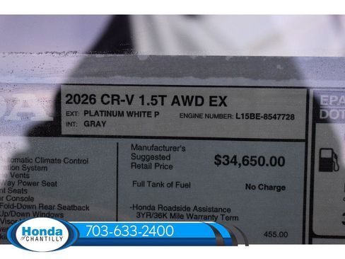 New 2026 Honda CR-V EX image 37