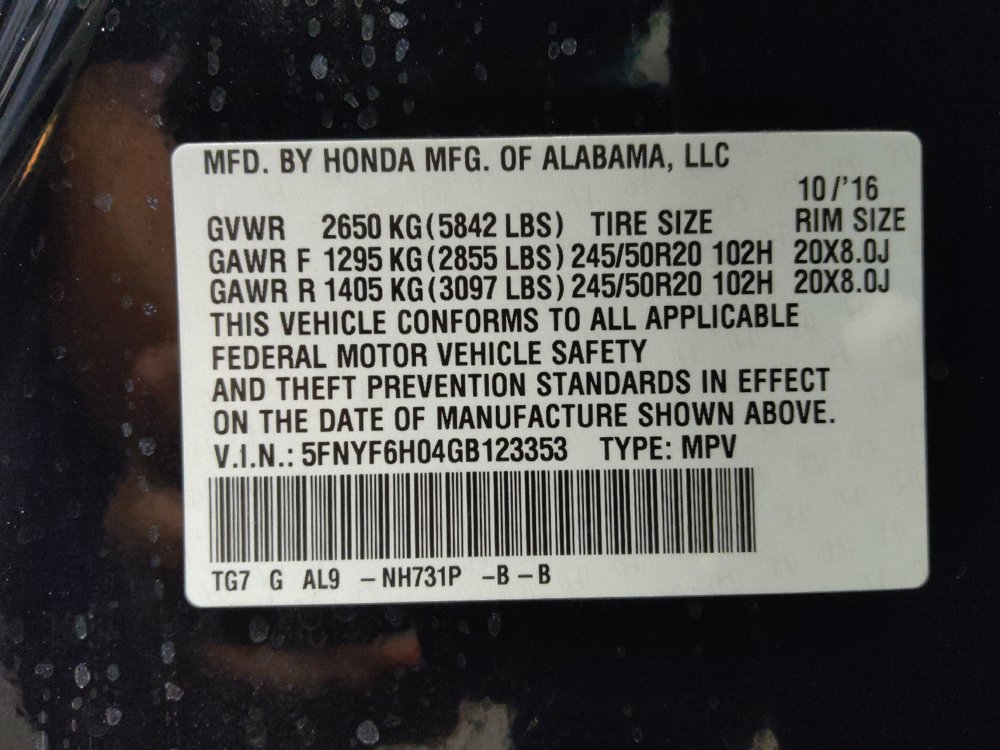 Used 2016 Honda Pilot Elite image 33