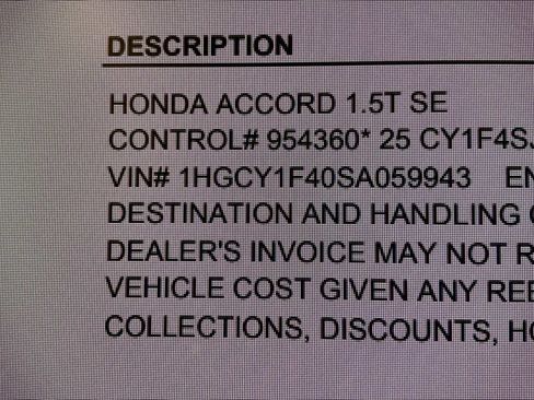 Used 2025 Honda Accord SE image 18